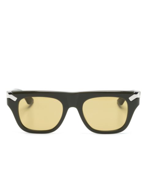 Alexander McQueen Eyewear logo-engraved square-frame sunglasses Men