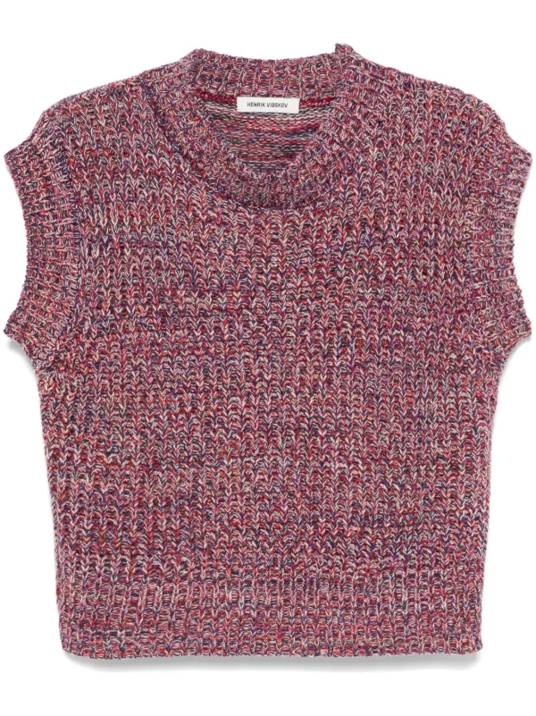 Henrik Vibskov Six End トップ | ピンク | FARFETCH JP