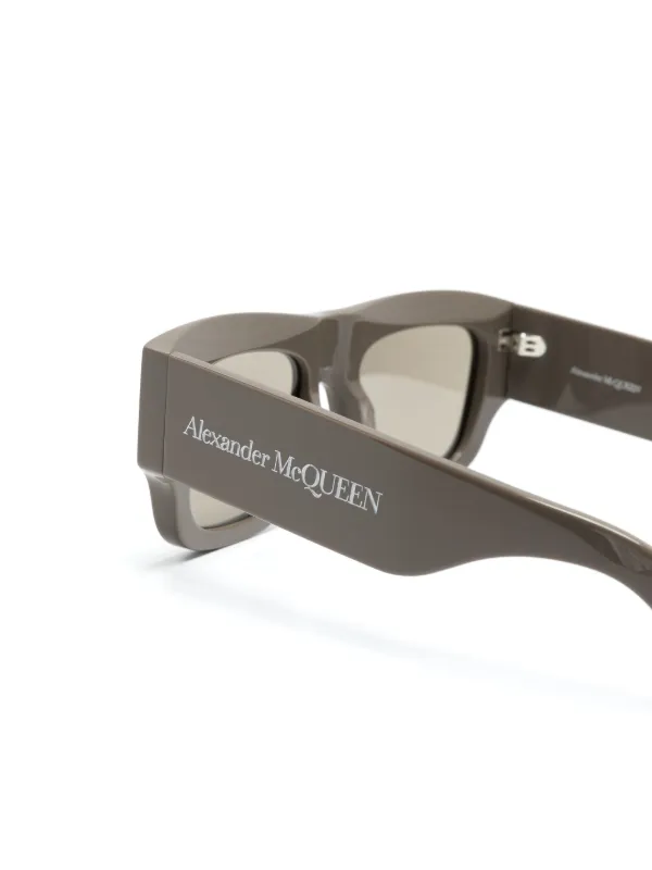 Alexander McQueen Eyewear スクエアフレーム サングラス | ブラウン 
