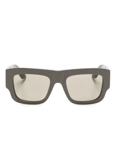Alexander McQueen Eyewear logo-engraved square-frame sunglasses