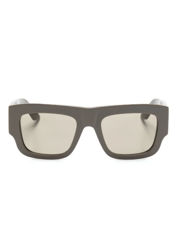 Alexander McQueen Eyewear スクエアフレーム サングラス | ブラウン 