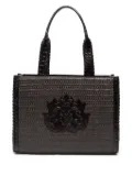 Isla logo-appliqué tote bag - Black