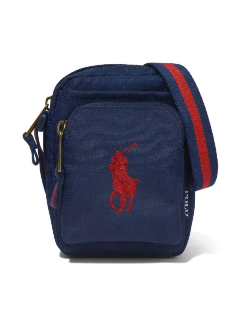 Ralph Lauren Kids Polo Pony-embroidered shoulder bag