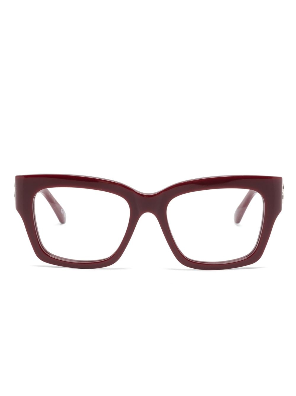 Balenciaga Bb0325o 方形镜框眼镜 In Red