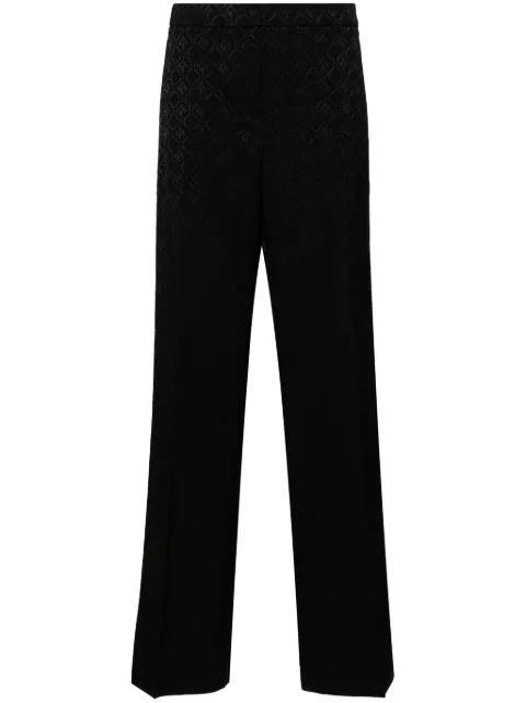 Marine Serre pantalones de vestir con tiro medio