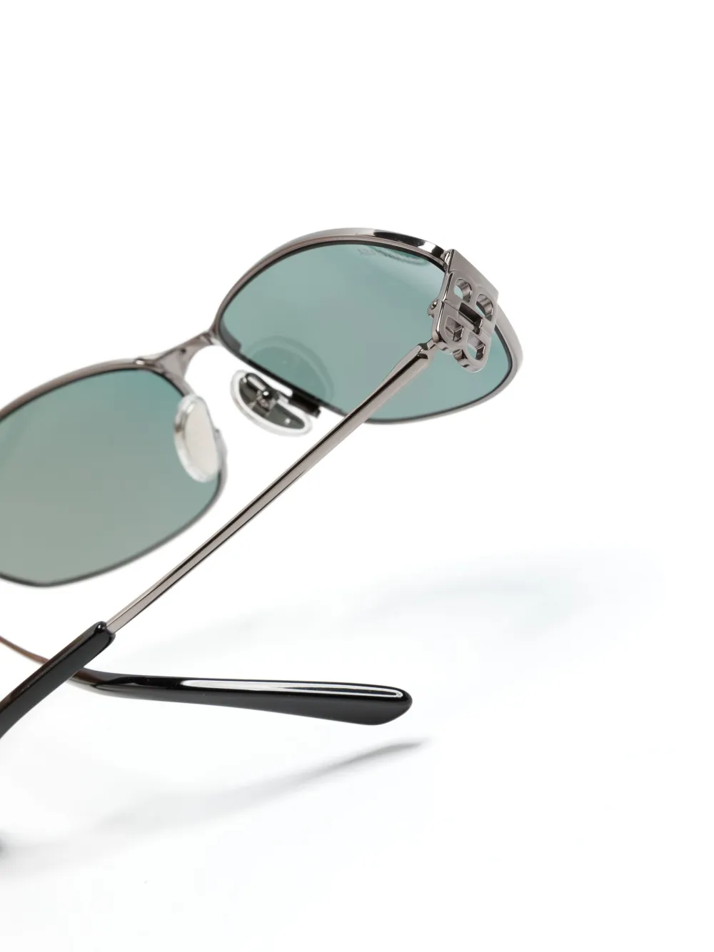 Balenciaga Eyewear Zonnebril met ovalen montuur Zilver