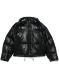 adidas by Stella McCartney logo-patch puffer jacket - Black