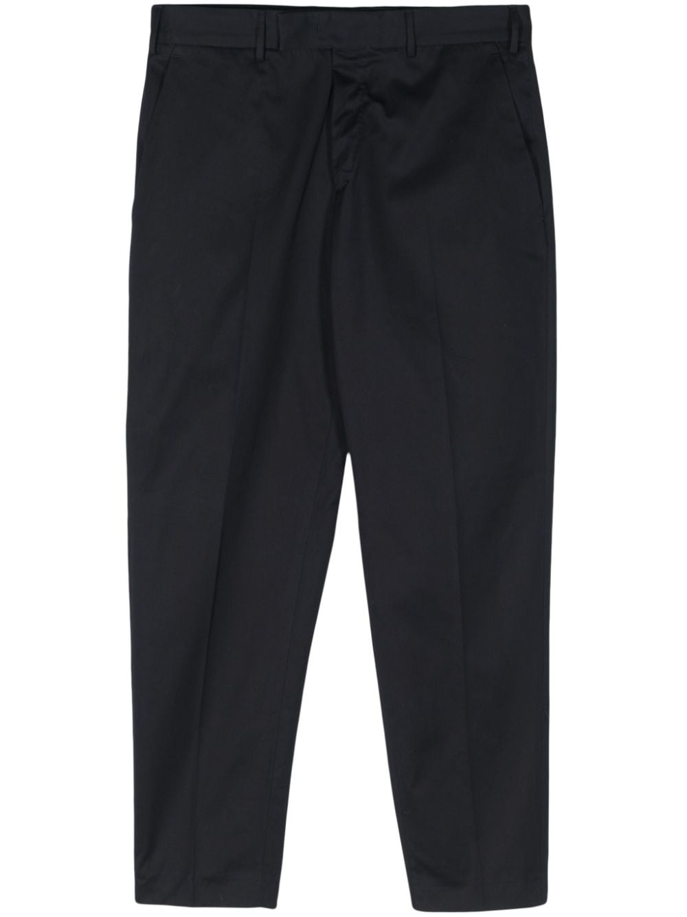 Pt Torino Mid-rise Cotton Chino Trousers In Blue