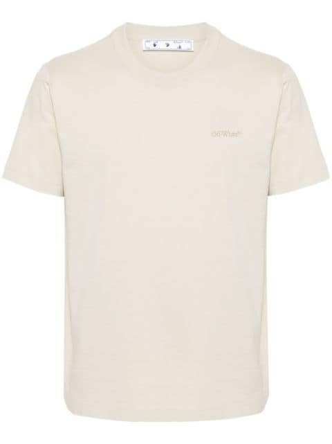 Off-White T-shirt met patroon