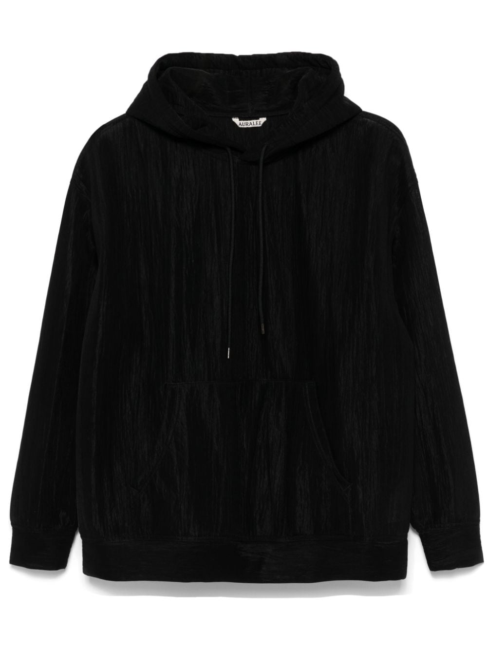 Auralee semi-sheer hoodie - Nero