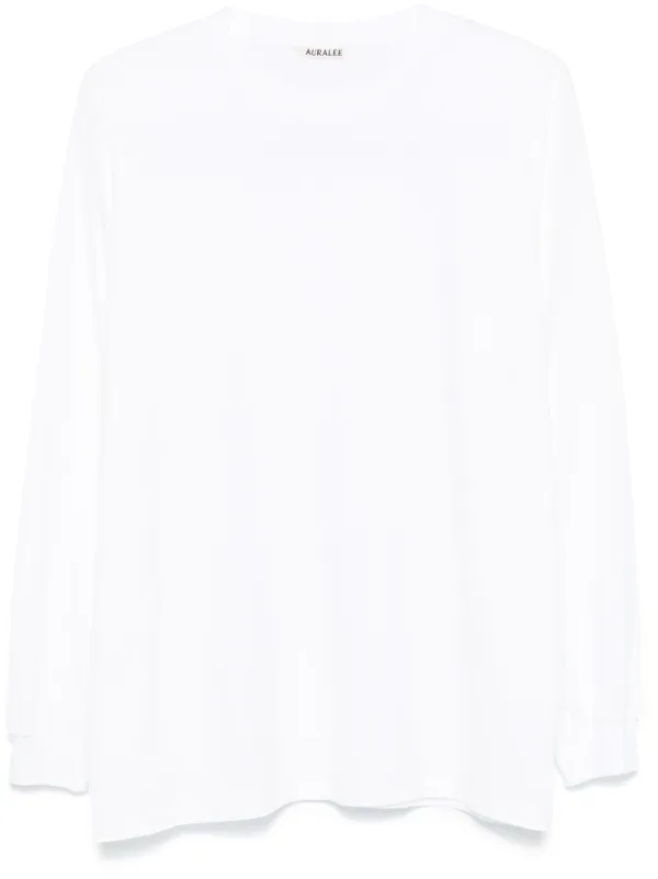 AURALEE BEAUTY&YOUTH 別注 LUSTER T SHIRT Auralee Luster Plaiting T-shirt | White | FARFETCH