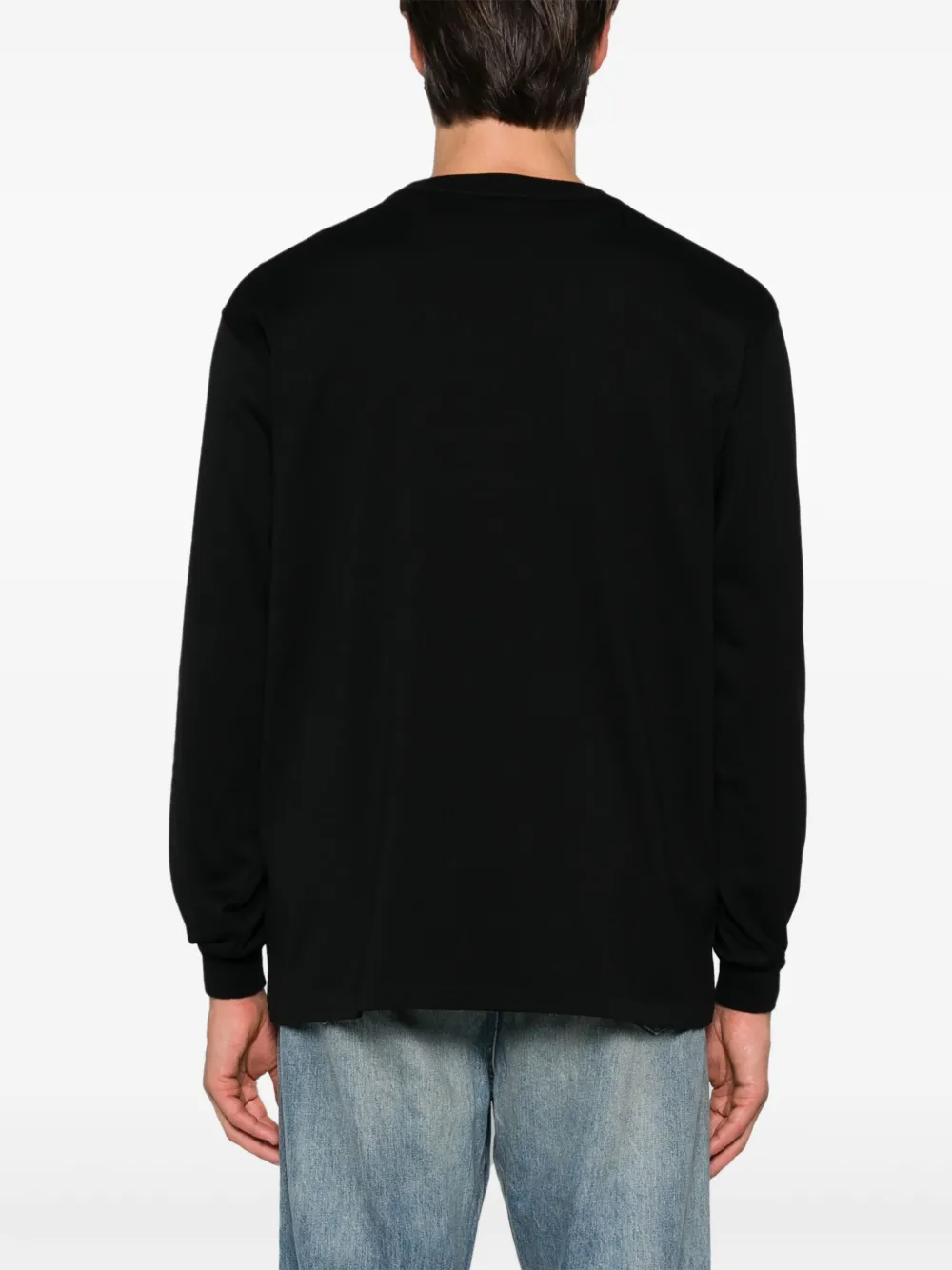 Auralee Luster Plaiting T-shirt Zwart