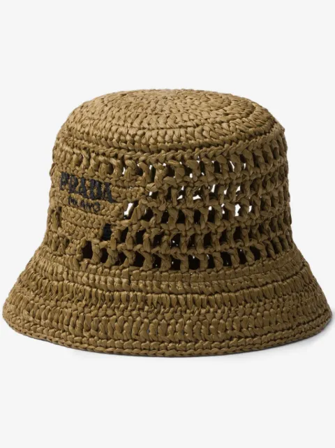 Prada crochet bucket hat 