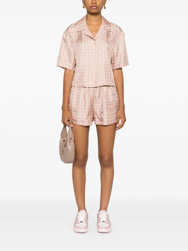 大人気!AMIRI ピンク MA Quad プールスライド AMIRI MA Quad Shirt | Pink | FARFETCH