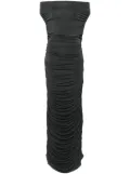 Norma Kamali draped ruched maxi dress - Grey
