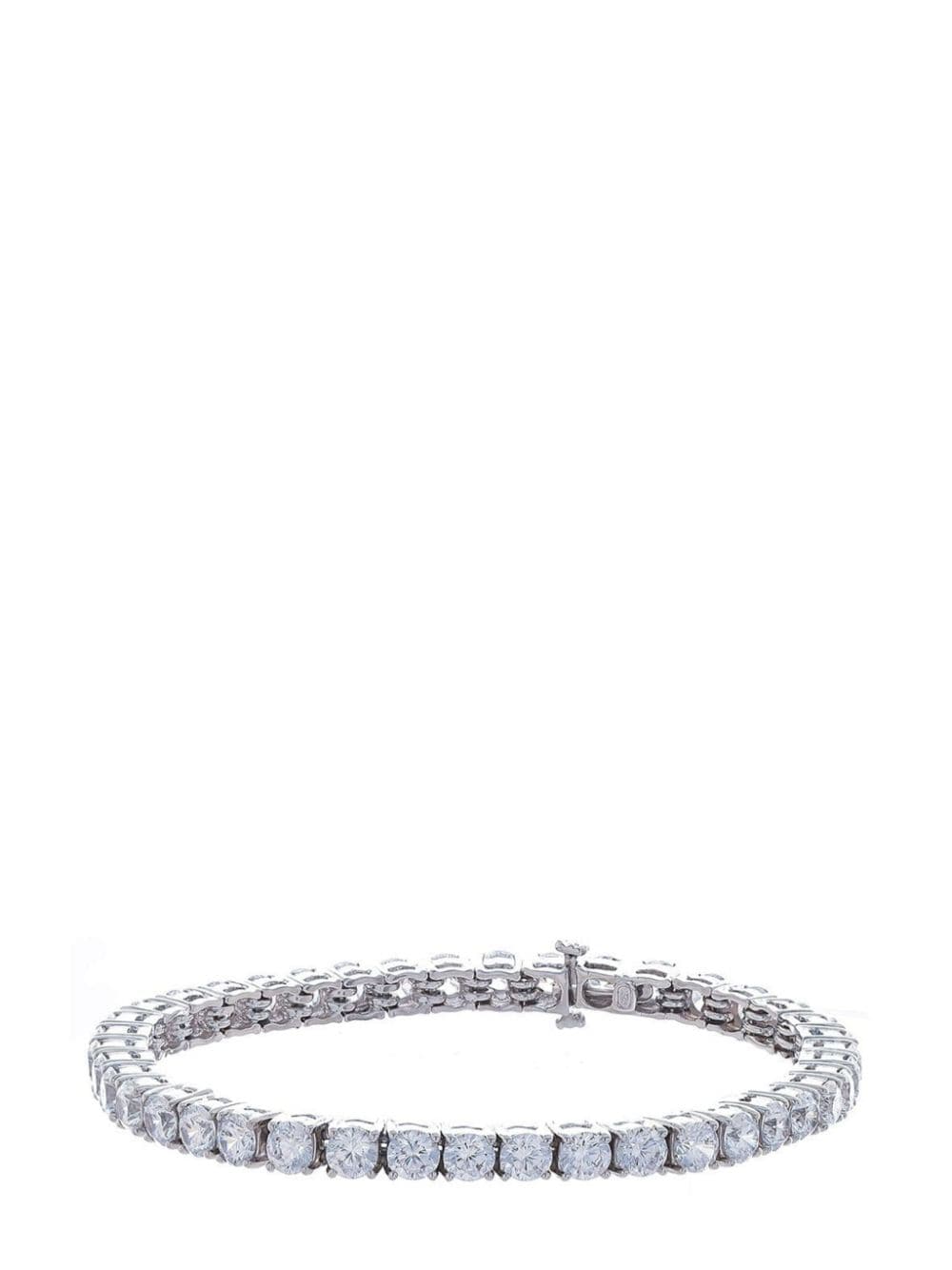 Fantasia By Deserio Embellished Tennis Bracelet In Silver