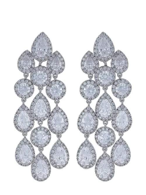 Boucles d'oreilles chandelier Pear - Fantasia by Deserio - Modalova