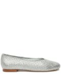 Sarah Chofakian William leather ballerina shoes - Silver