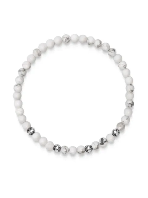 Nialaya Jewelry howlite beaded bracelet
