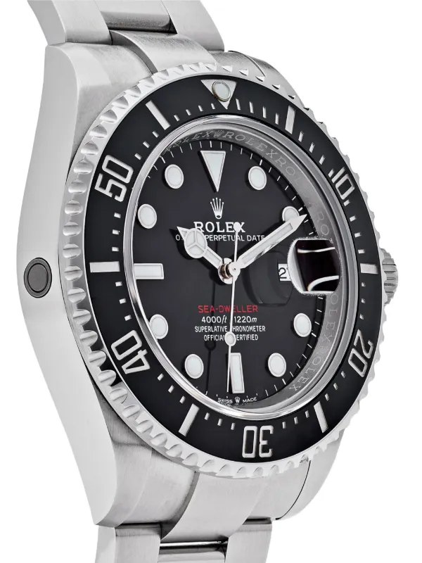 Rolex 2021 pre owned Deepsea Sea Dweller 43mm unisex stainless steel One Size Black