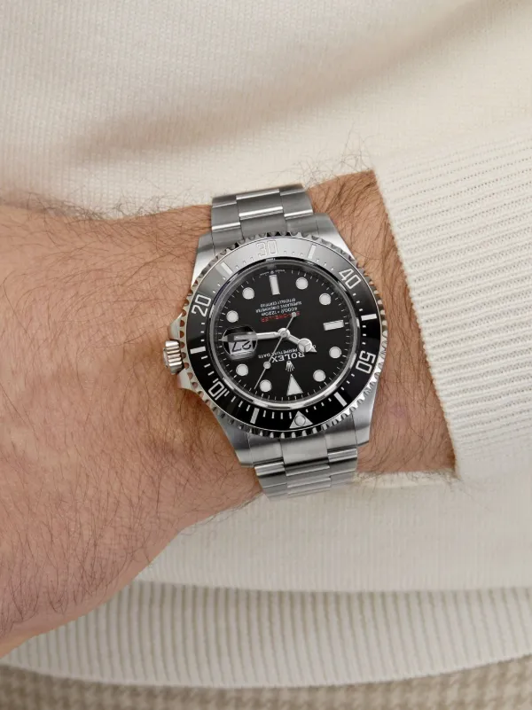 Rolex 2021 pre owned Deepsea Sea Dweller 43mm Black FARFETCH AU