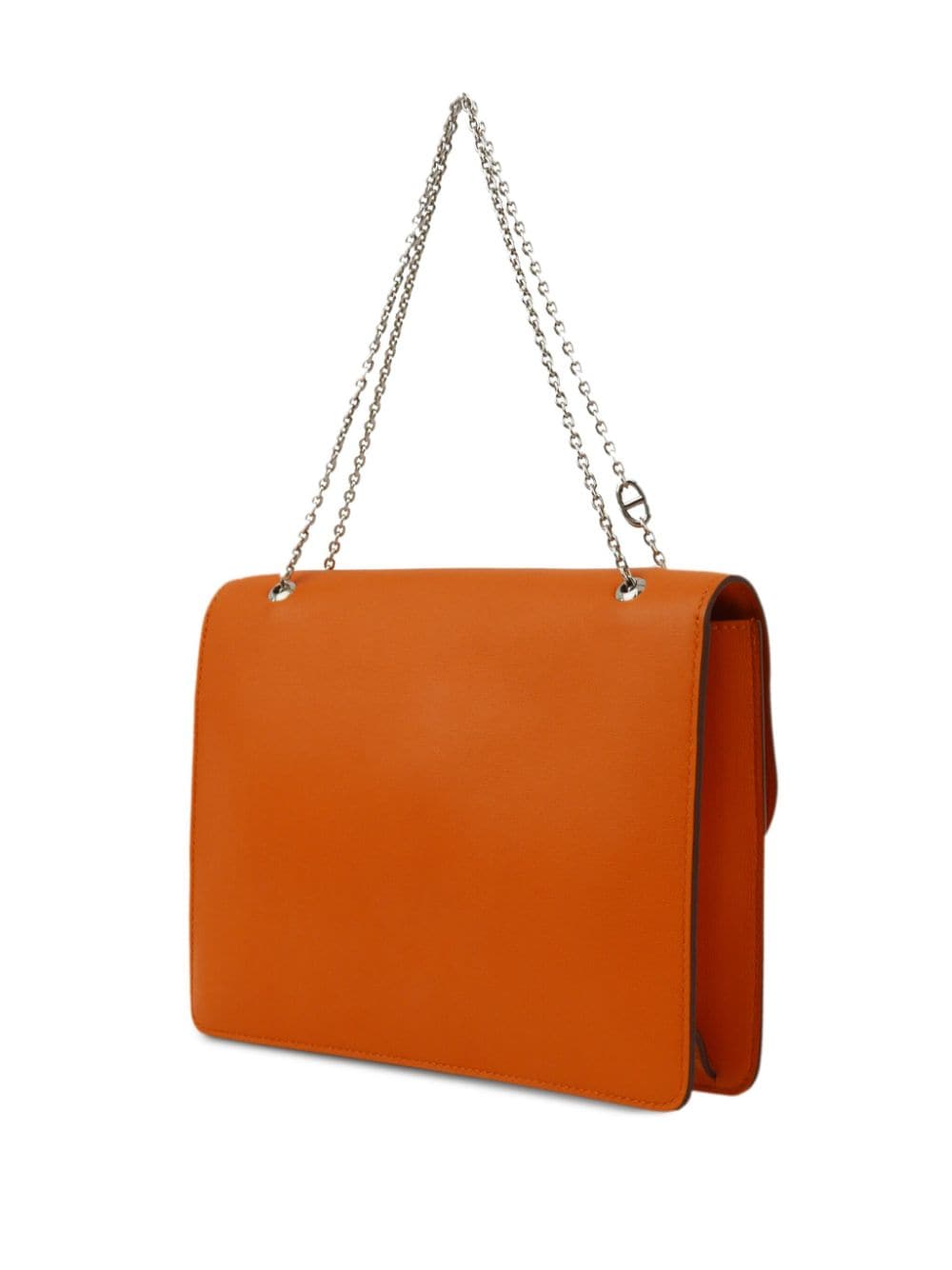 Pre-owned Hermes 2010 Catenina Shoulder Bag In Orange