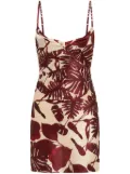Nicholas Haley botanical-print dress - Red