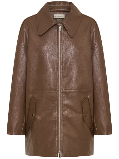 Veste Jael en cuir artificiel - Nicholas - Modalova