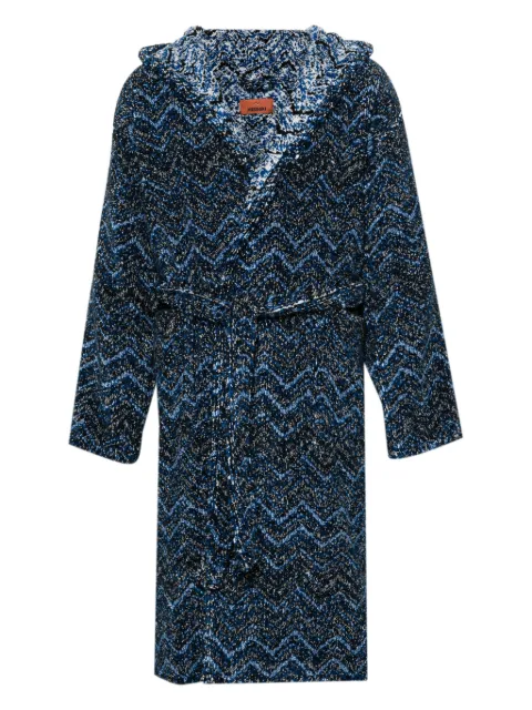 Missoni Home zigzag-woven hooded bath robe