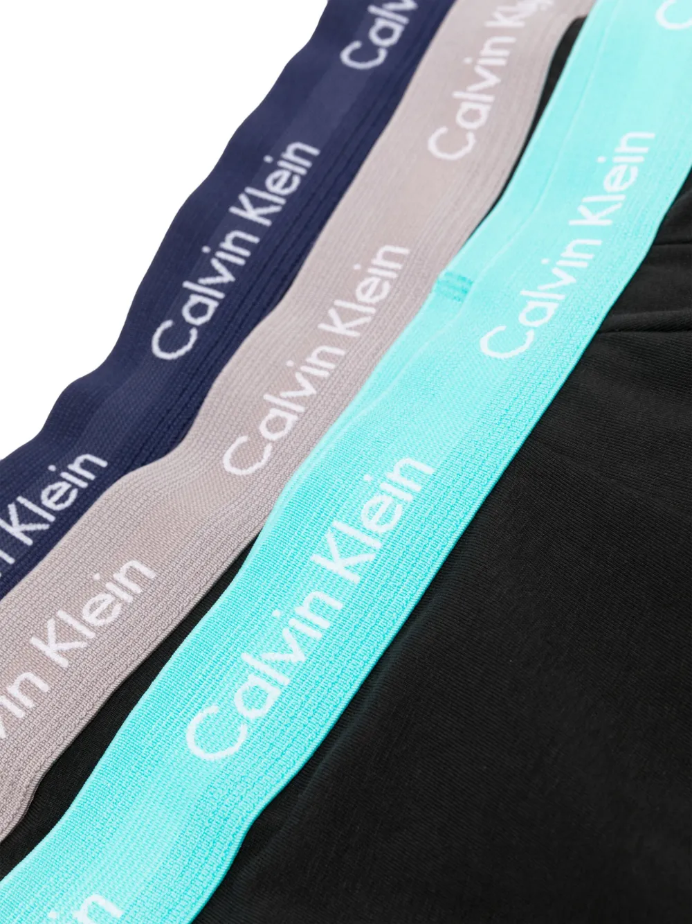 Calvin Klein Drie boxershorts met logoband Zwart