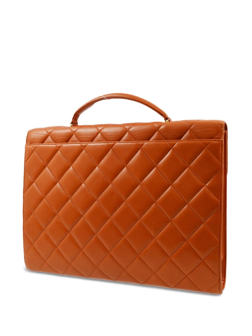 Image 2 of CHANEL Pre-Owned 1995 CC turn-lock diamond-quilted briefcase