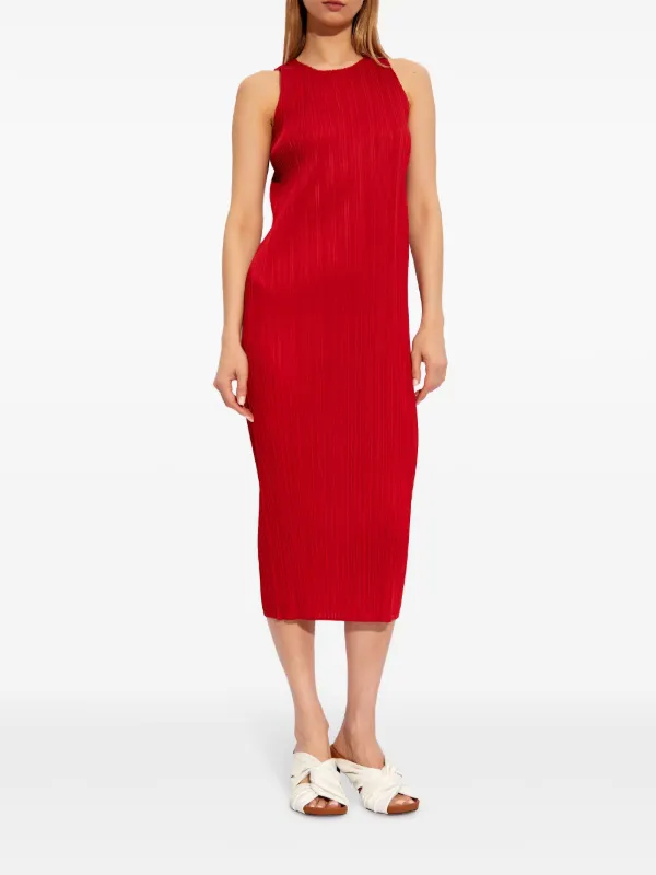 PLATS PLEASE ノースリーブプリーツドレス サイズ3 Pleats Please Issey Miyake ノースリーブ プリーツドレス