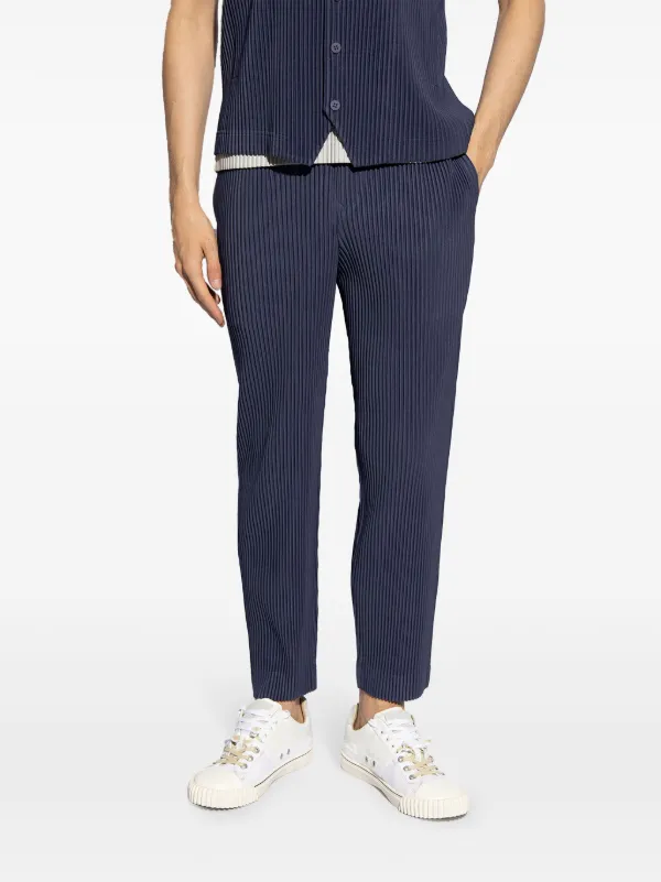 HOMME PLISSE プリーツ テーパードパンツ ISSEY MIYAKE - HOMME PLISSE ISSEY MIYAKE オム プリッセ
