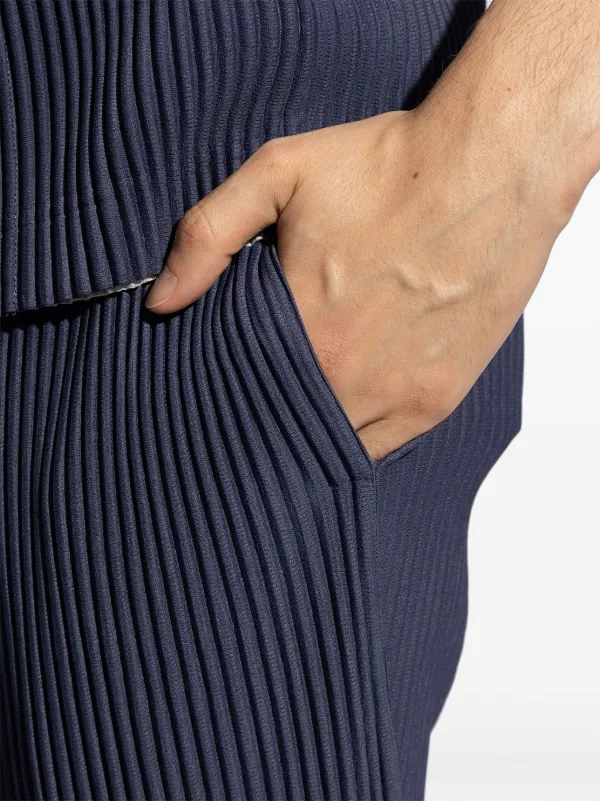HOMME PLISSE プリーツ テーパードパンツ Homme Plissé Issey Miyake Basic プリーツ テーパードパンツ
