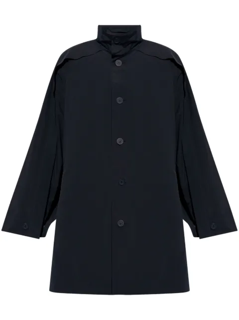 Homme Plissé Issey Miyake Wing stand-collar mid-length coat