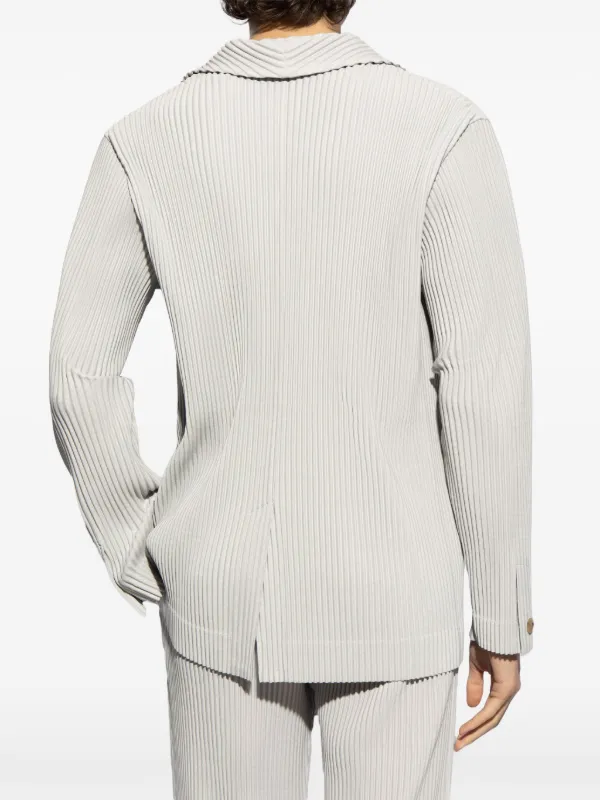 Homme Plissé Issey Miyake シングルジャケット | グレー | FARFETCH JP