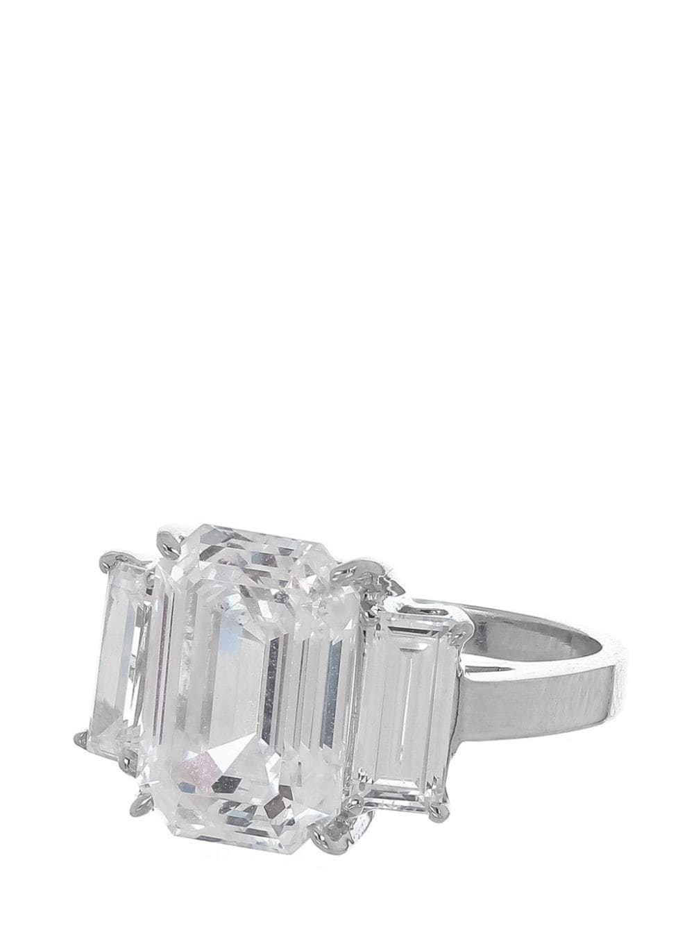 Shop Fantasia By Deserio 14kt White Gold Cubic Zirconia Ring