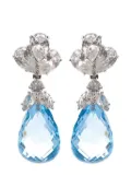 Fantasia by Deserio Aqua Briolette drop earrings - Blue