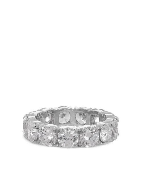 Bague en or 14ct à détails de diamants - Fantasia by Deserio - Modalova