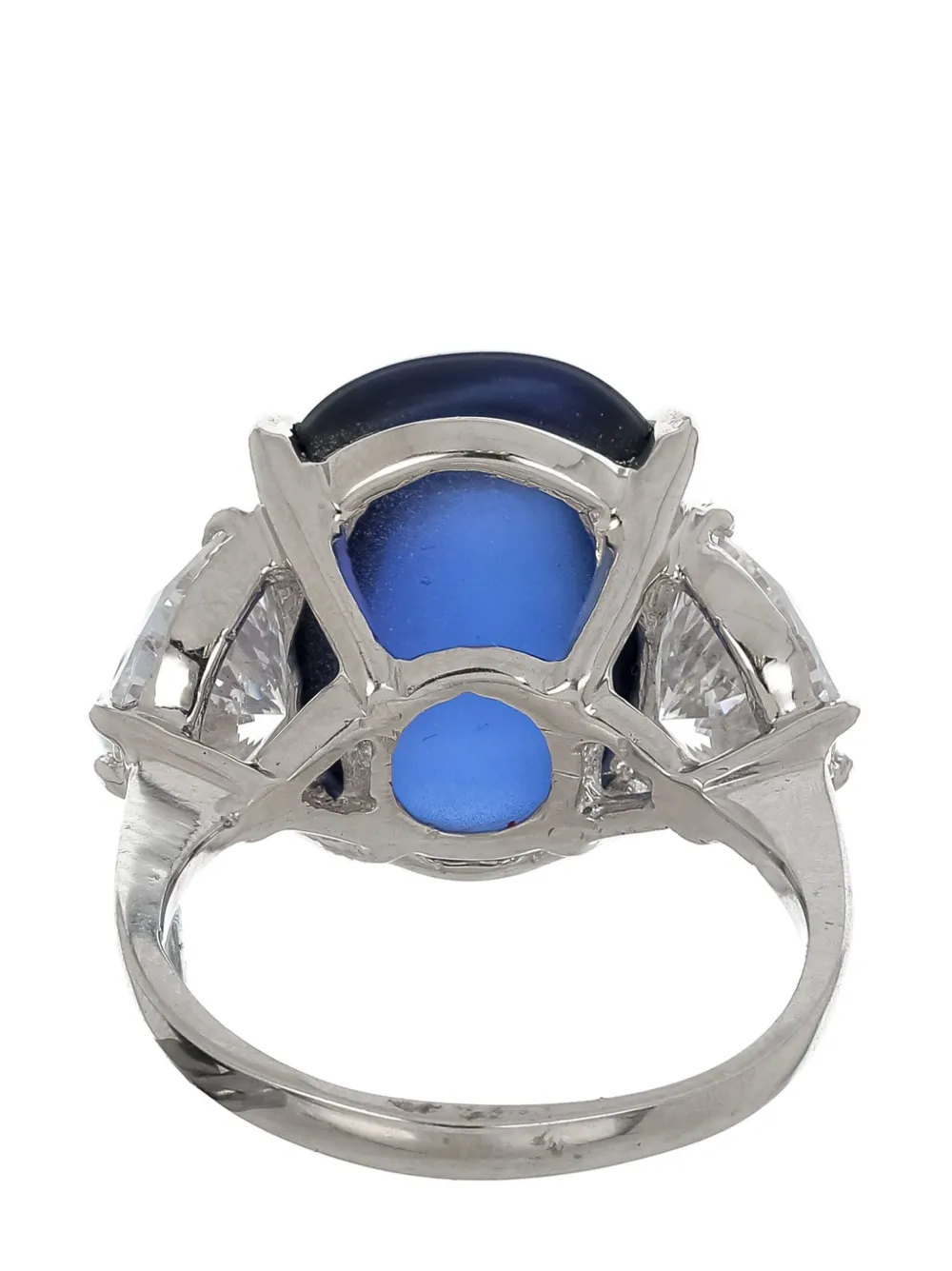 Fantasia by Deserio 14kt witgouden ring - Blauw