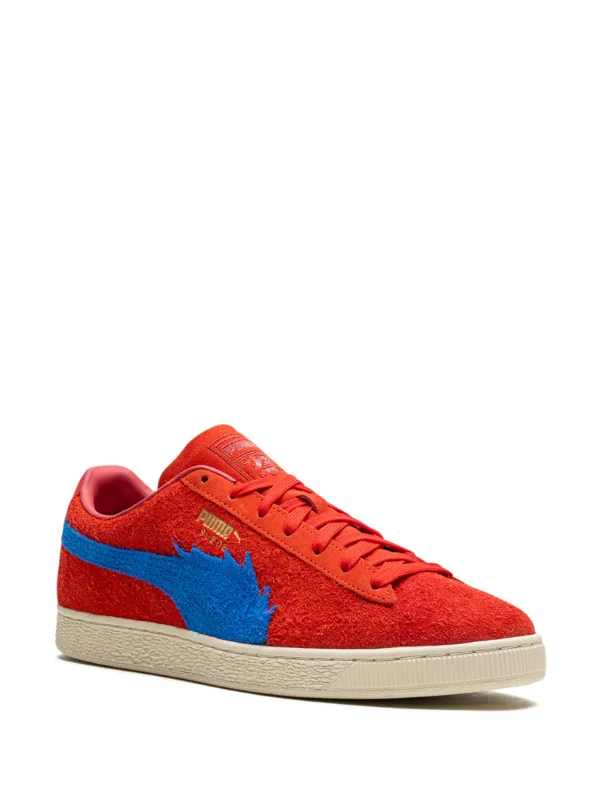 PUMA x One Piece Suede Buggy Sneakers Red FARFETCH UK