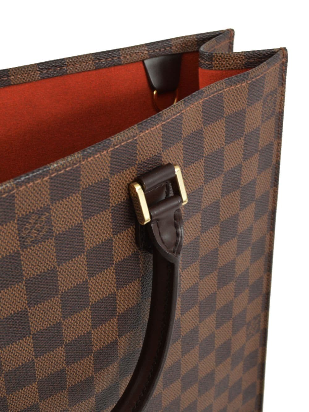 Pre-owned Louis Vuitton Sac Plat 手提包（2004年典藏款） In Brown