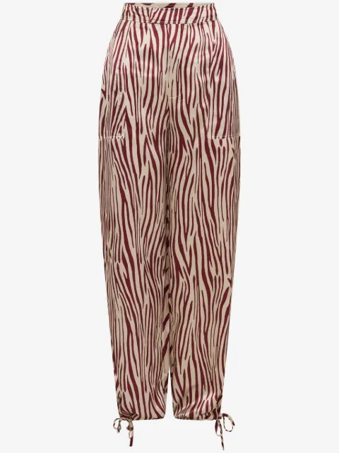 Nicholas Nori ankle-cuff silk pants