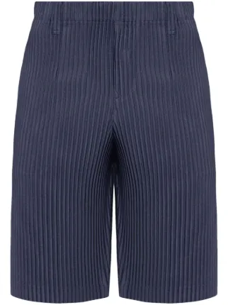 Homme Plissé Issey Miyake テーラードショートパンツ | ブルー