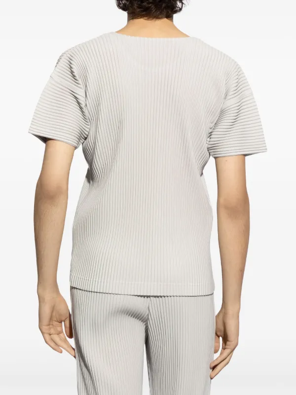 Homme Plissé Issey Miyake プリーツ Tシャツ | グレー | FARFETCH JP
