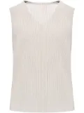 Homme Plissé Issey Miyake pleated tank top - Grey