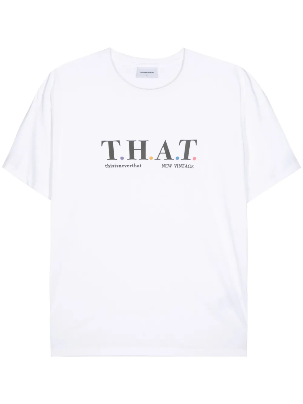 This Is Never That logo-print cotton shirt | White | Image 1