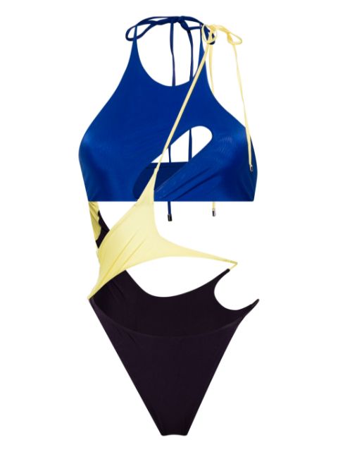 The Attico cut-out asymmetric swimsuit