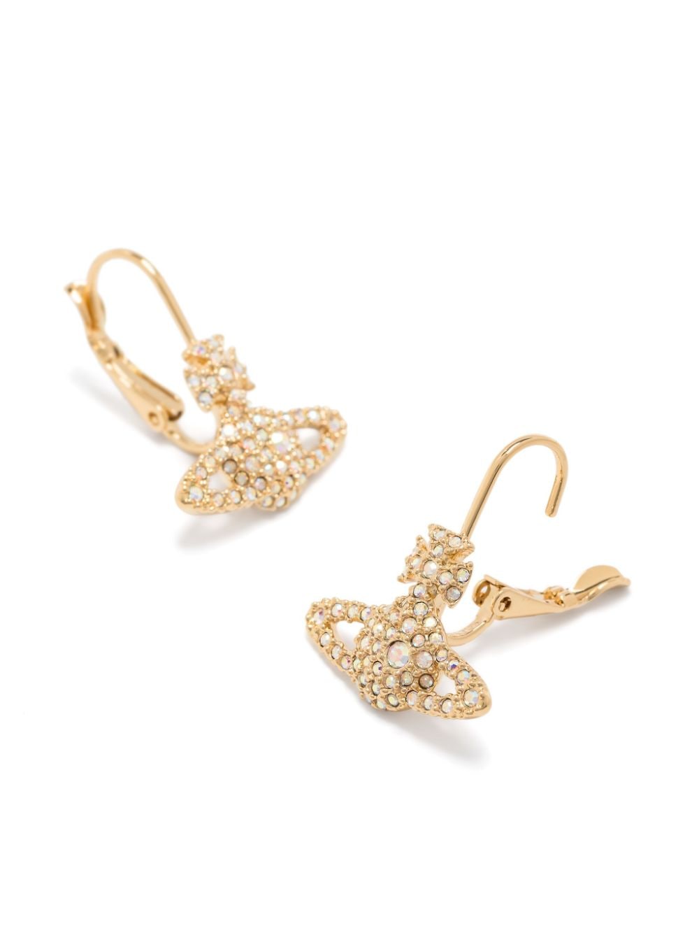 Shop Vivienne Westwood Grace Bas Relief Drop Earrings In Gold