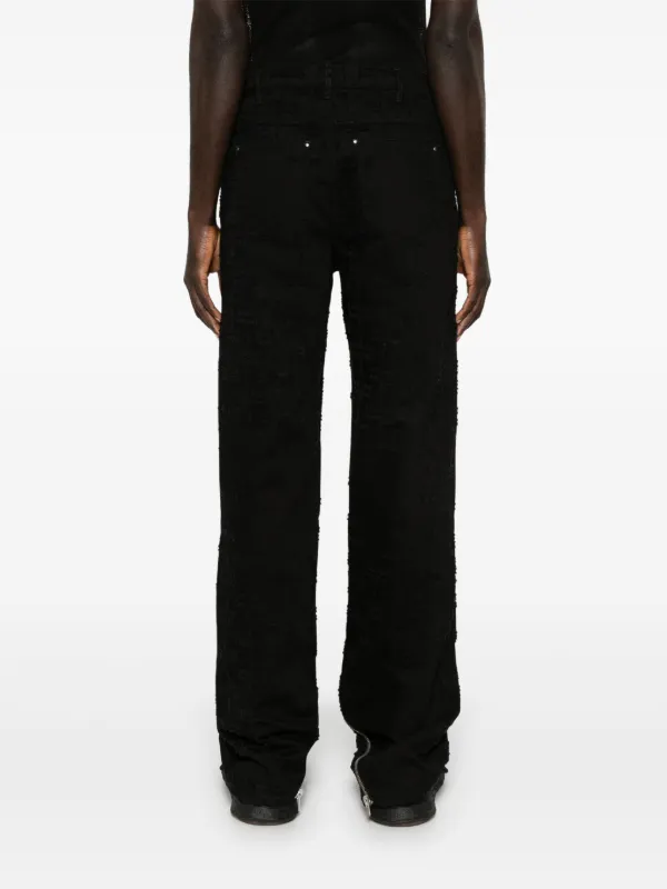 HELIOT EMIL ダメージ ジーンズ | ブラック | FARFETCH JP